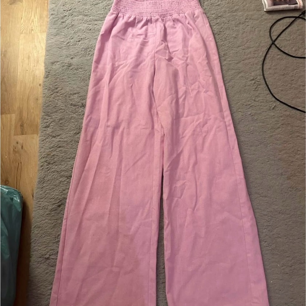 Kittenish Lilac Wide-Leg Pants